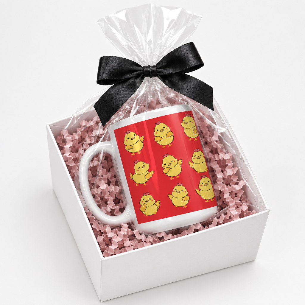 Baby Chickies mug in gift-box presentation