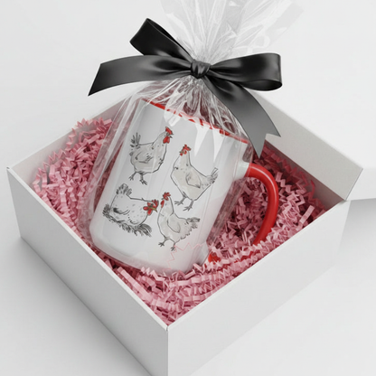 Bunch of Chickens mug in standard gift box