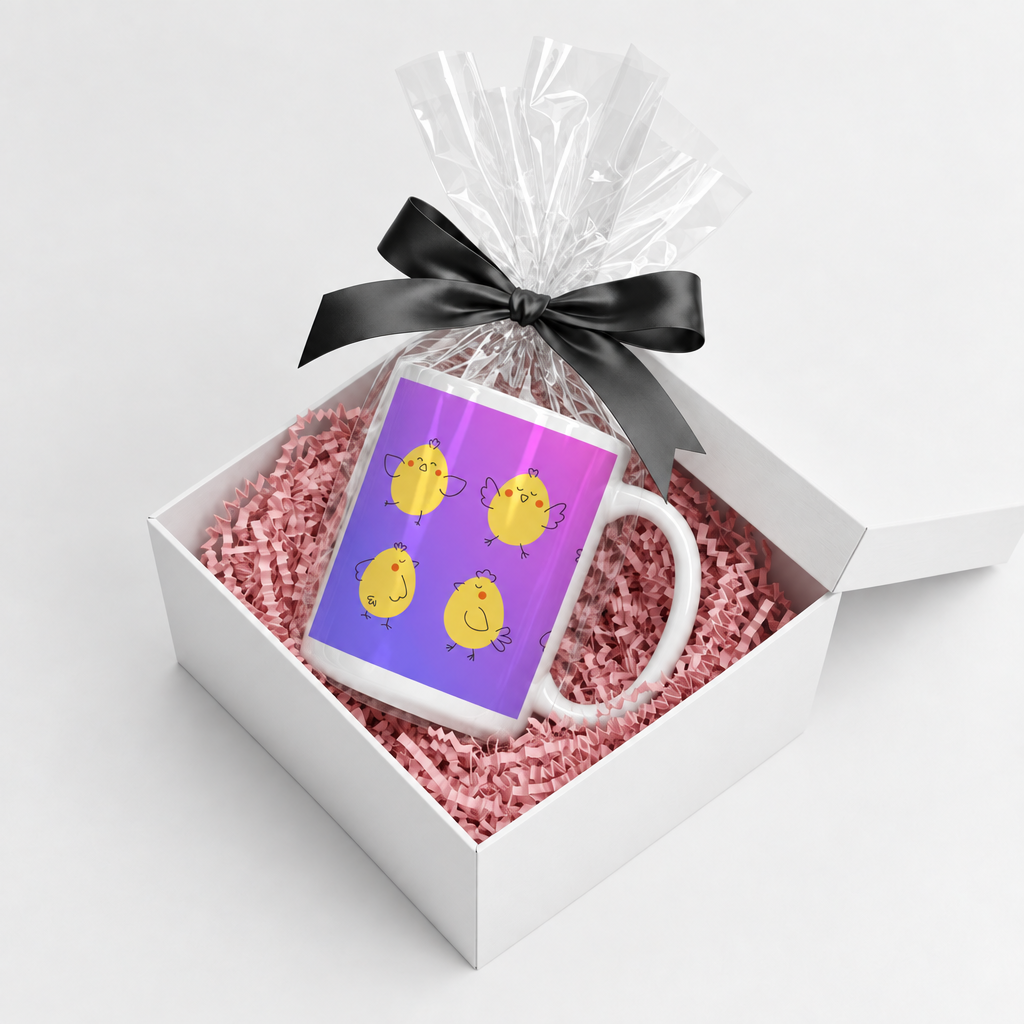 Colors of Chicks mug in gift box