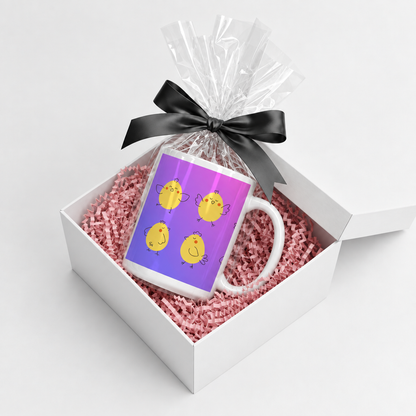 Colors of Chicks mug in gift box