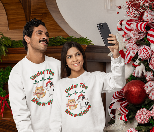 Meow-seltoe Kittie Sweatshirt