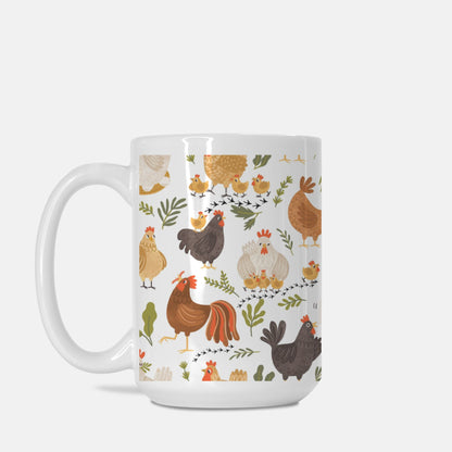 Lots Of Silly Chickens Mug