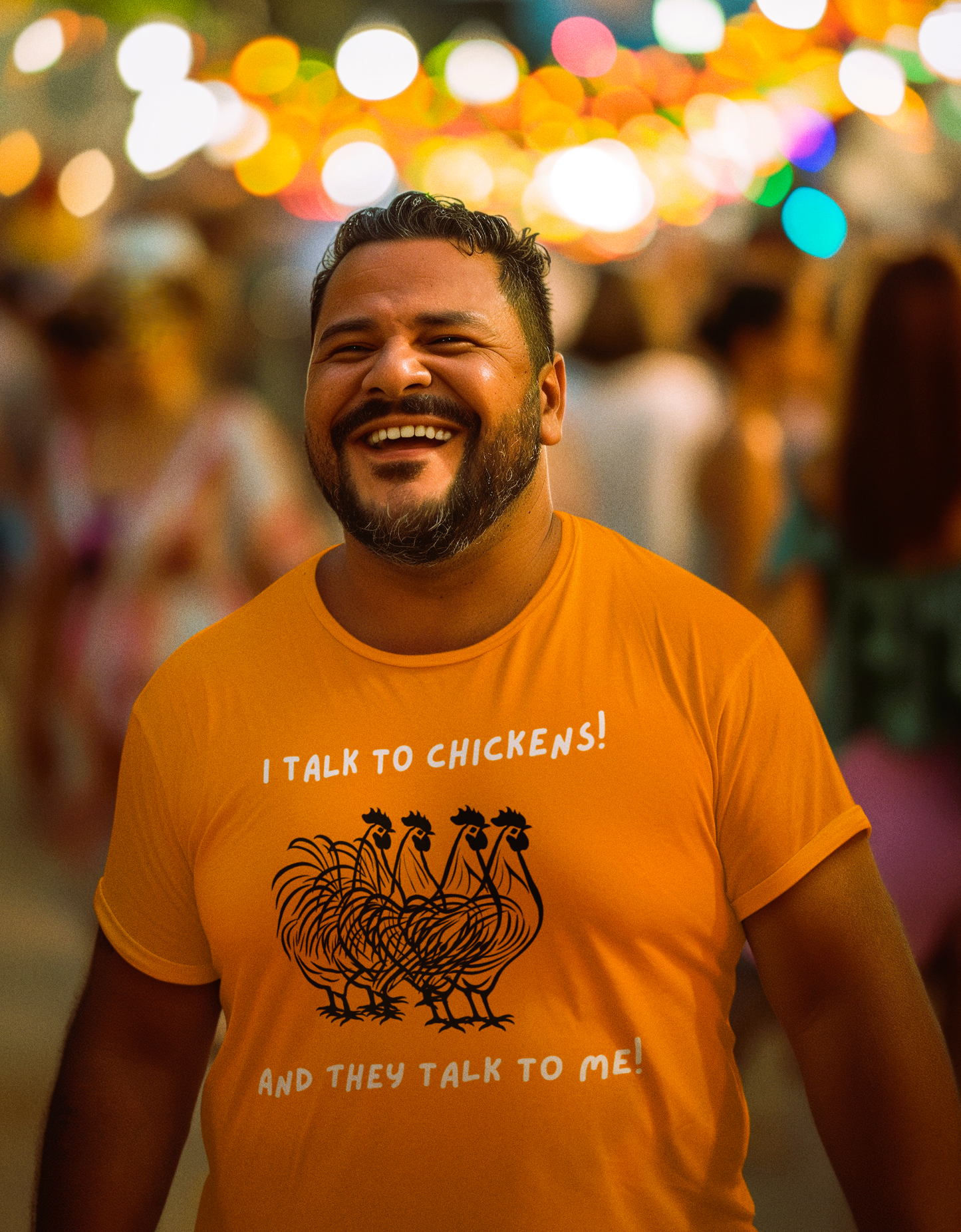 I talk to chickens ...
