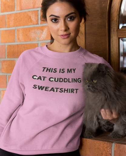 Cat Cuddling Sweatshirt