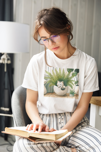 Kitty in Plant Pot Tee