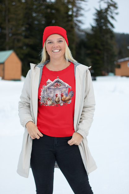 Cozy Chicken Family Holiday Design