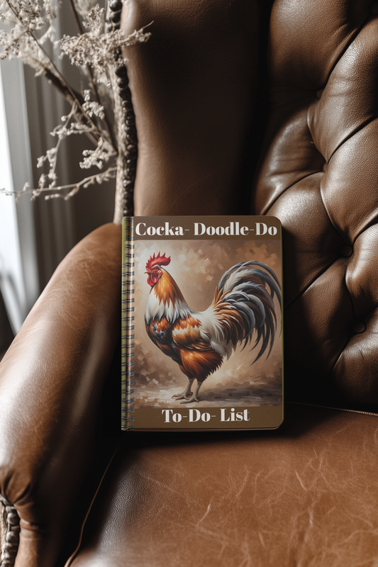 Rooster Spiral Notebook